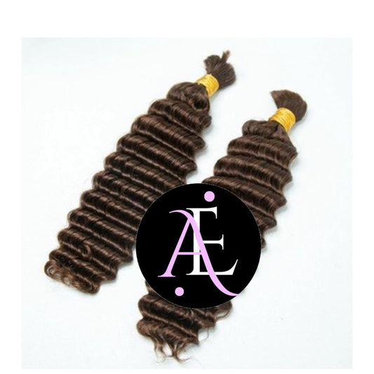 2 BUNDLES DEAL BULK BRAIDING HUMAN HAIR (custom colored)