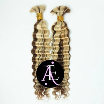 2 BUNDLES DEAL BULK BRAIDING HUMAN HAIR (custom colored)