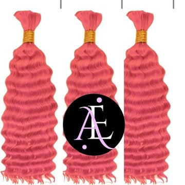 3 BUNDLES DEAL BULK BRAIDING HUMAN HAIR (custom colored)