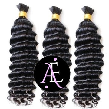 3 BUNDLES DEAL BULK BRAIDING HUMAN HAIR (custom colored)