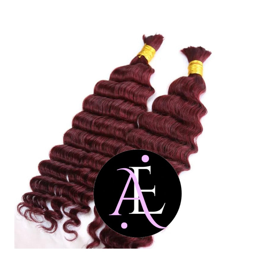 2 BUNDLES DEAL BULK BRAIDING HUMAN HAIR (custom colored)