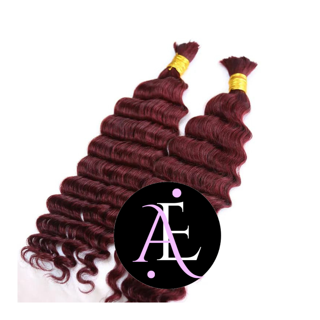 3 BUNDLES DEAL BULK BRAIDING HUMAN HAIR (custom colored)